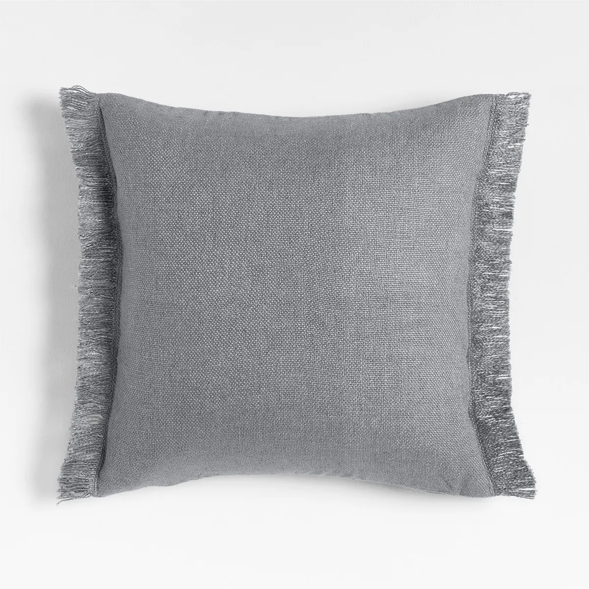 CRATE & BARREL - Funda Cojín Fringe 60x60Cm Smoke B Crate & Barrel