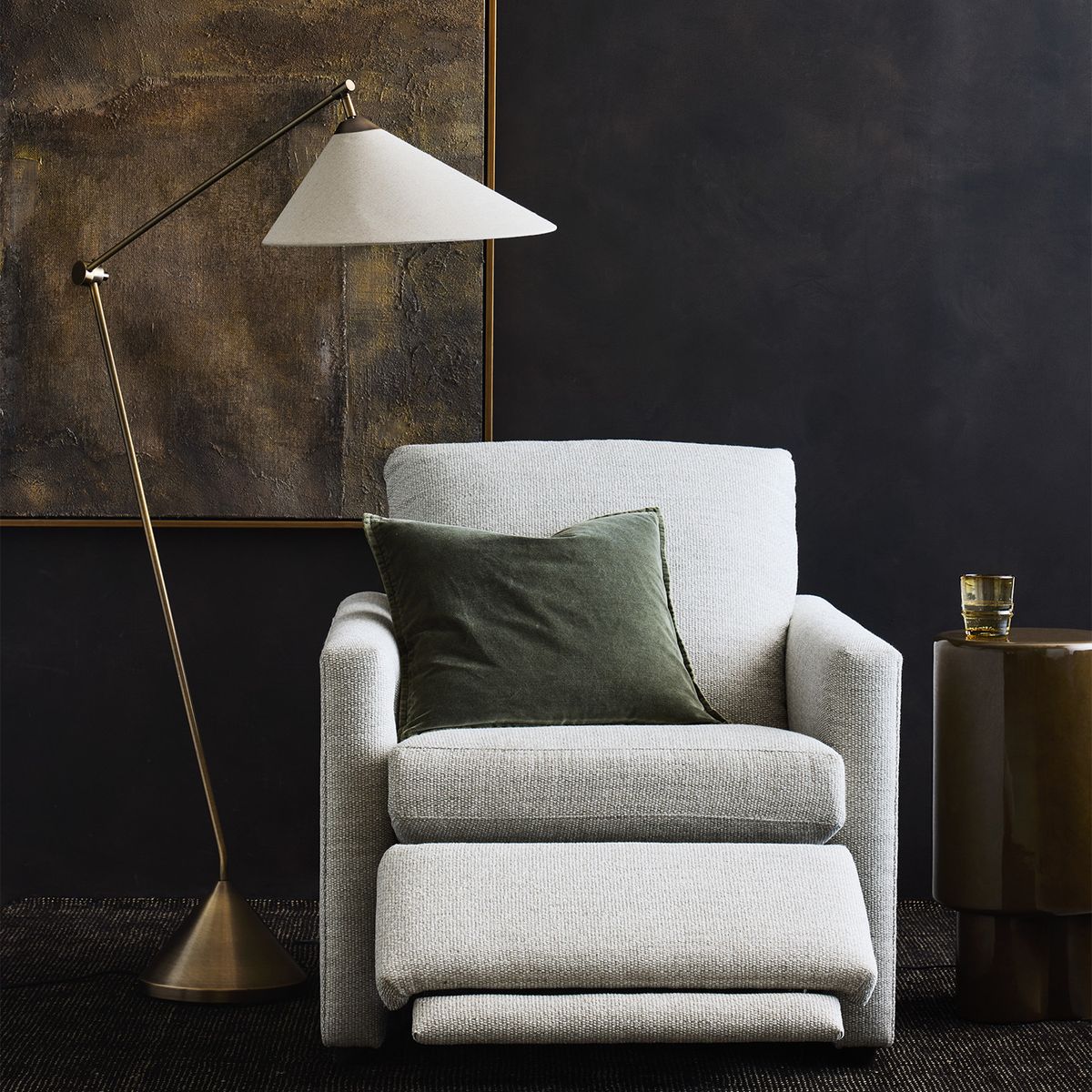 CRATE & BARREL - Funda Cojín Velvet 50x50Cm Burnt Crate & Barrel