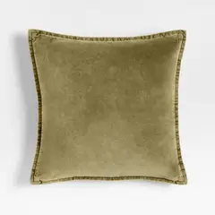 CRATE & BARREL - Funda Cojín Velvet 50x50Cm Moss
