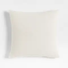 CRATE & BARREL - Funda Cojín Basket Beige Org 50Cm