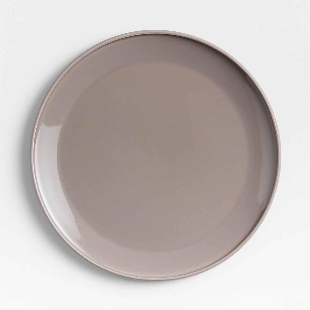 CRATE & BARREL - Plato De Fondo Tour Taupe Porcelana Crate & Barrel