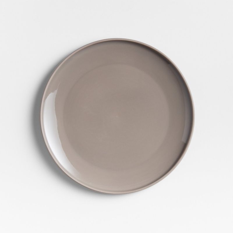 CRATE & BARREL - Plato Ensalada Tour Taupe Porcelana Crate & Barrel