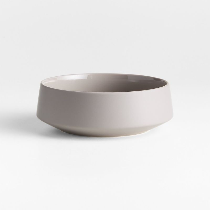 CRATE & BARREL - Bowl Tour Taupe Porcelana Crate & Barrel
