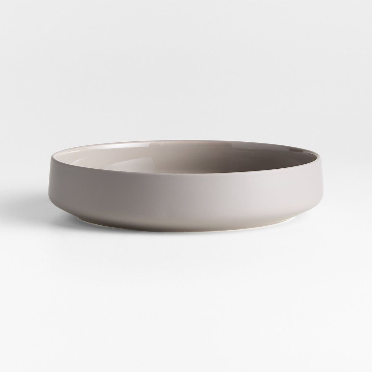 CRATE & BARREL - Bowl Bajo Tour Taupe Porcelana Crate & Barrel