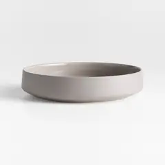 CRATE & BARREL - Bowl Bajo Tour Taupe Porcelana