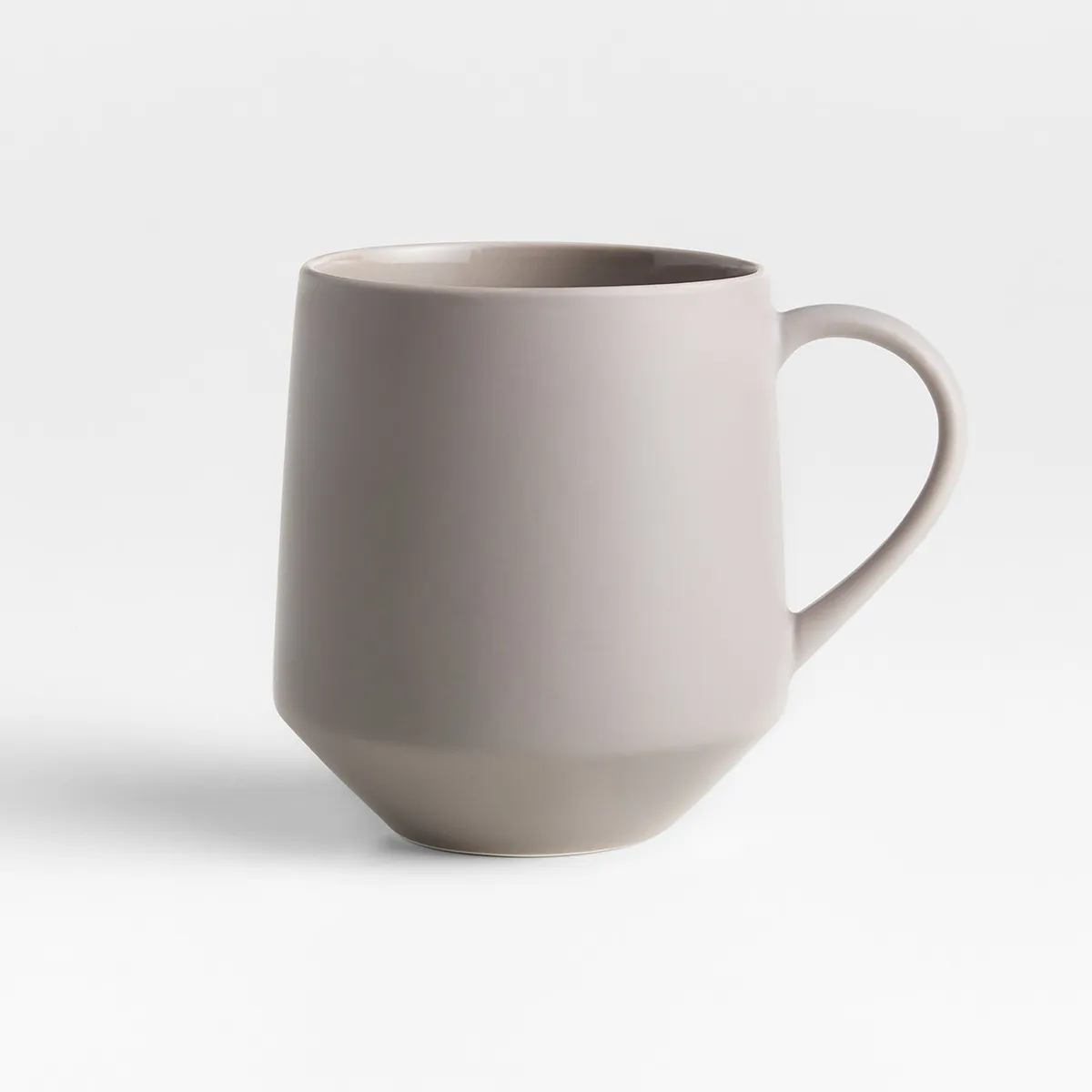 CRATE & BARREL - Mug Tour Taupe Porcelana