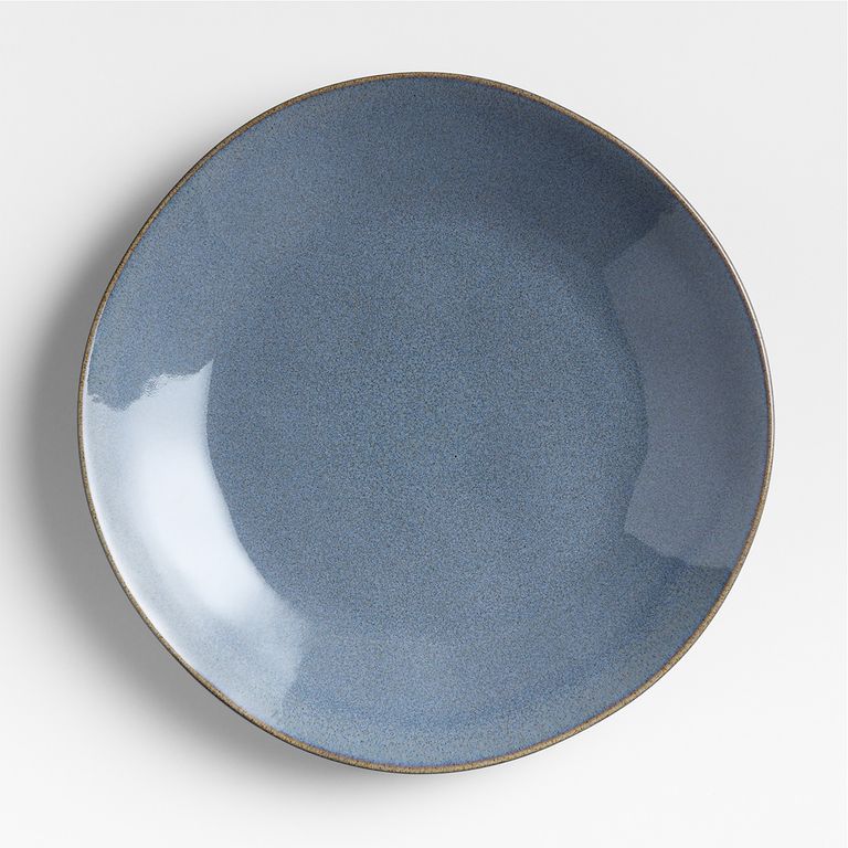 CRATE & BARREL Plato De Fondo Marin Slate