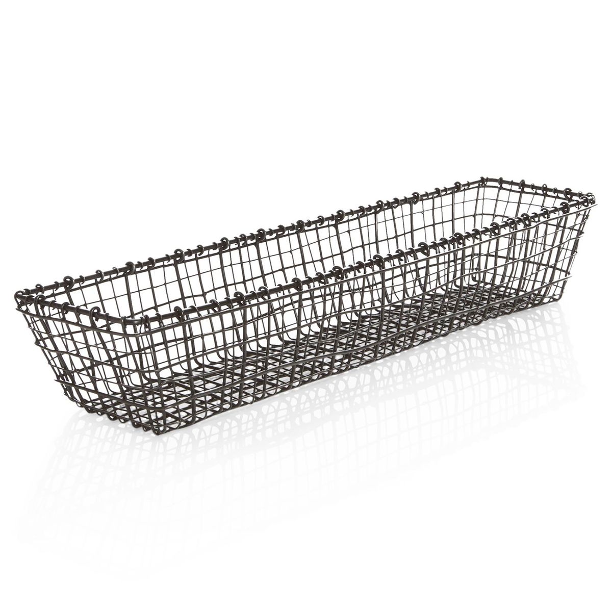 CRATE & BARREL - Canasta Rectangular Bendt
