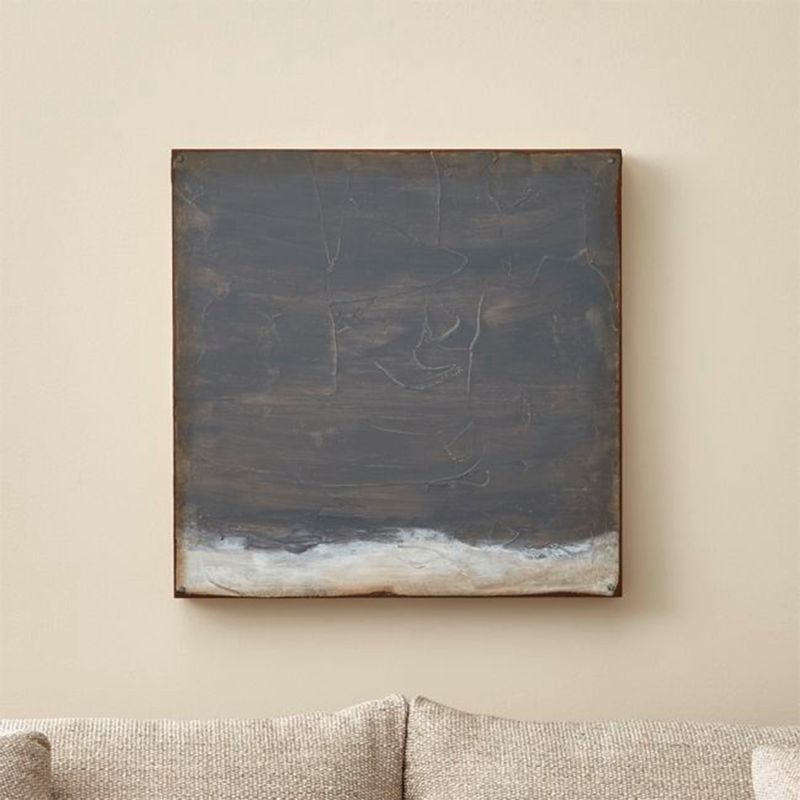 CRATE & BARREL - Cuadro Abstracto Haze Ii 50.8 X50.8 Cm Crate & Barrel
