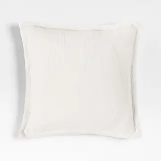 CRATE & BARREL - Funda Cojín Ivory Hoja 50Cmcrate & Barrel