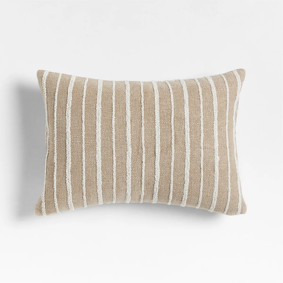 CRATE & BARREL - Funda Cojín Praia Blanco Reversible Crate & Barrel