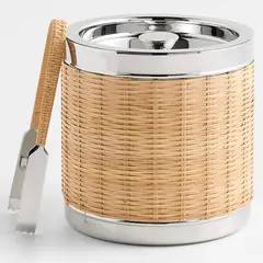CRATE & BARREL - Hielera Amici rattan