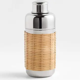 CRATE & BARREL - Coctelera Amici Mimbre