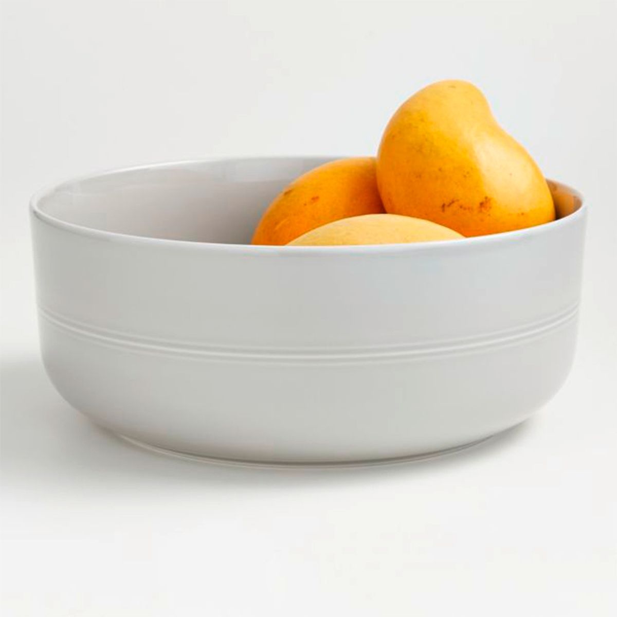 CRATE & BARREL - Bowl De Servir Gris Claro Hue