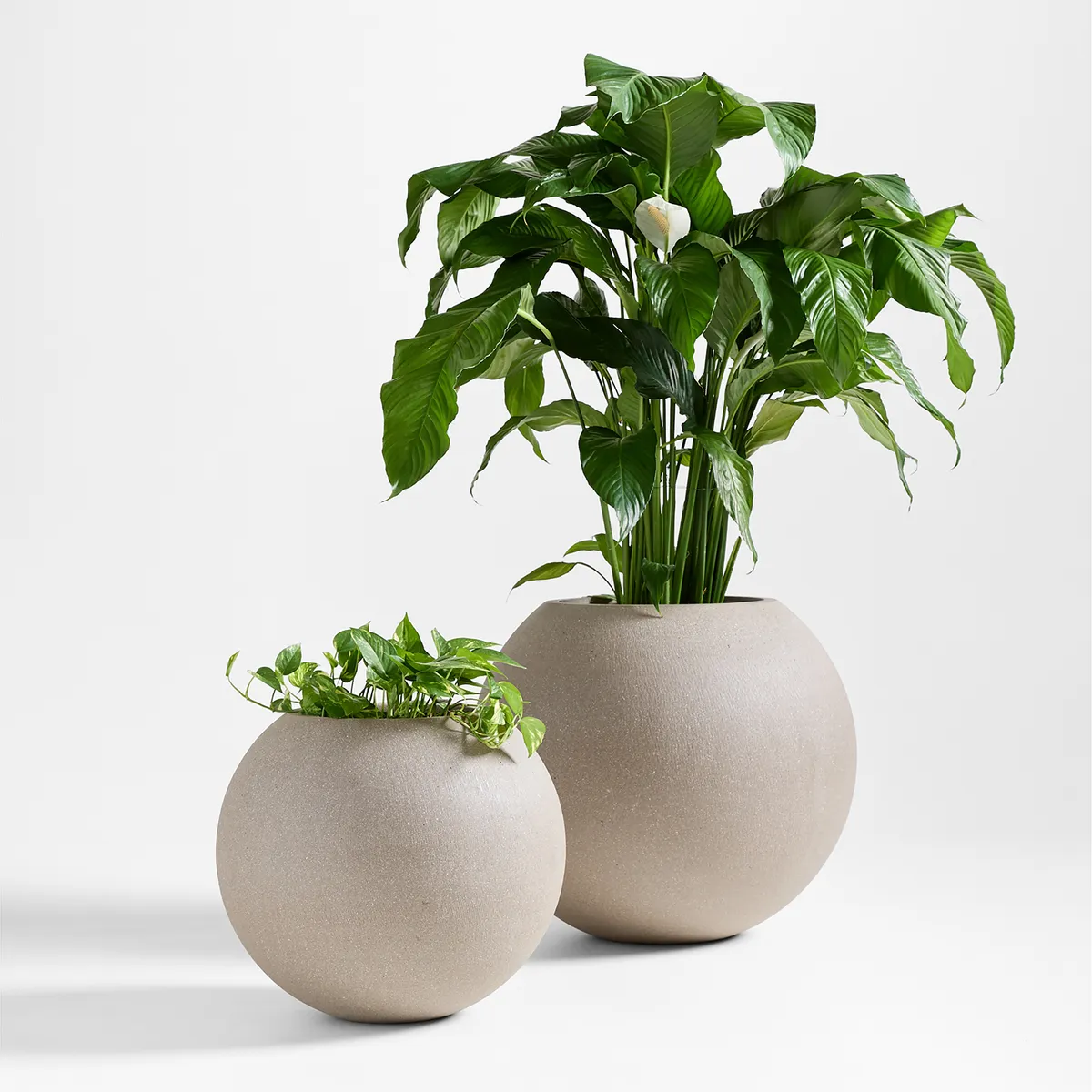 CRATE & BARREL - Maceta Sphere Grande Int/Ext Crate & Barrel