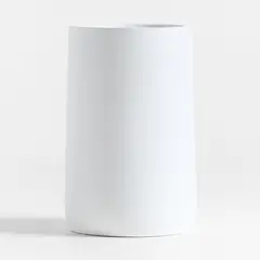 CRATE & BARREL - Maceta Alta Saabira Blanca 60cm