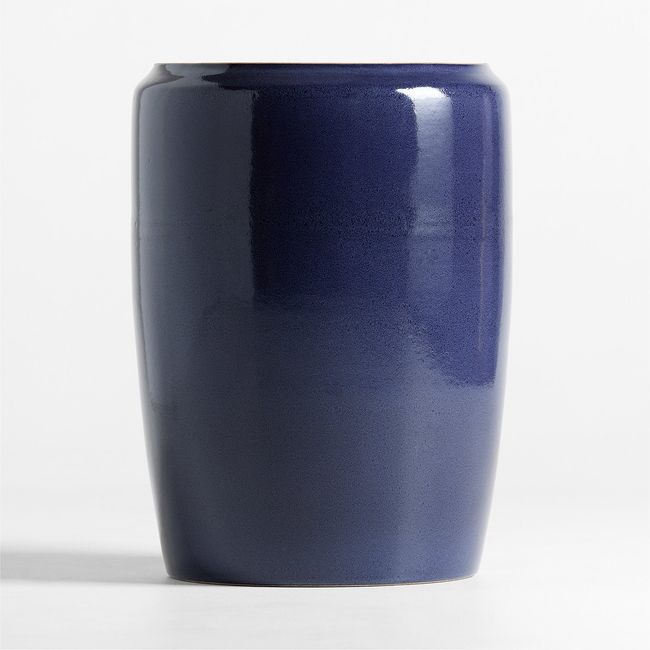 CRATE & BARREL - Maceta Belize Azul 60X43 Cm Int/Ext Crate & Barrel