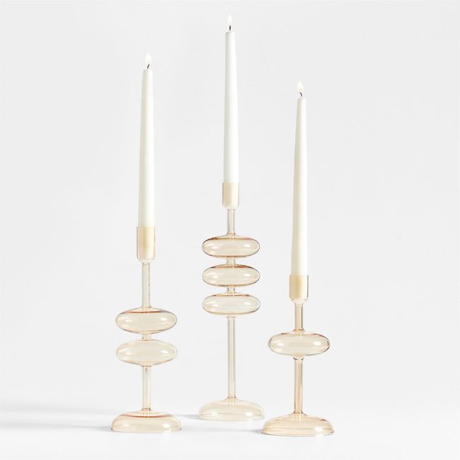 CRATE & BARREL - Candelabro Venezia Champagne Crate & Barrel