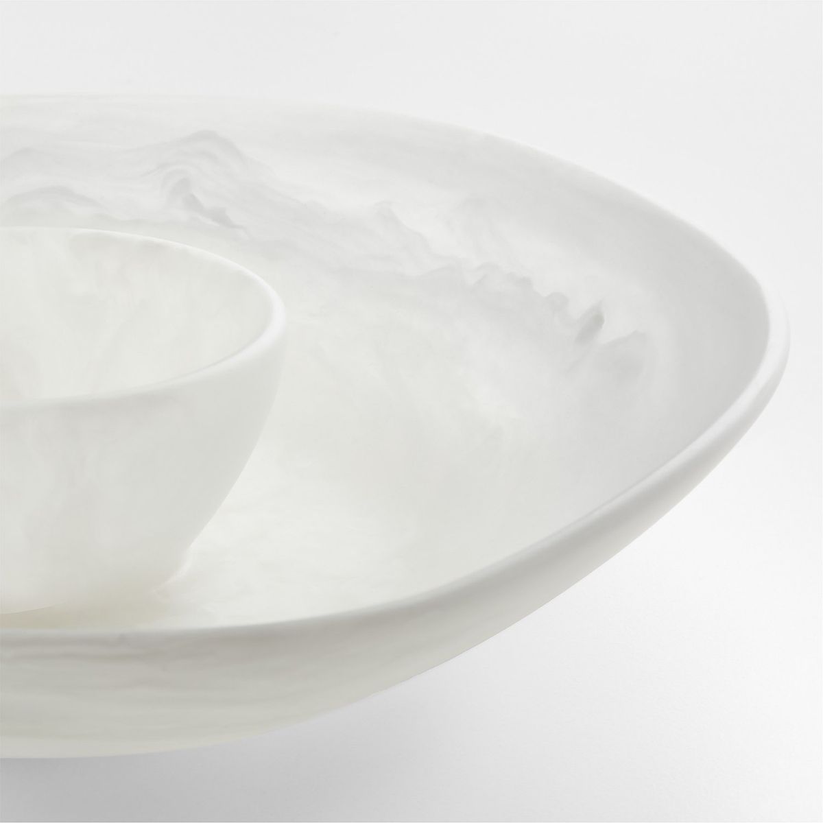 CRATE & BARREL - Cuenco Naya Blanco Resina Crate & Barrel