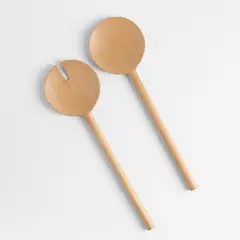 CRATE & BARREL - Set 2 Piezas Servir Ensalada Fresno