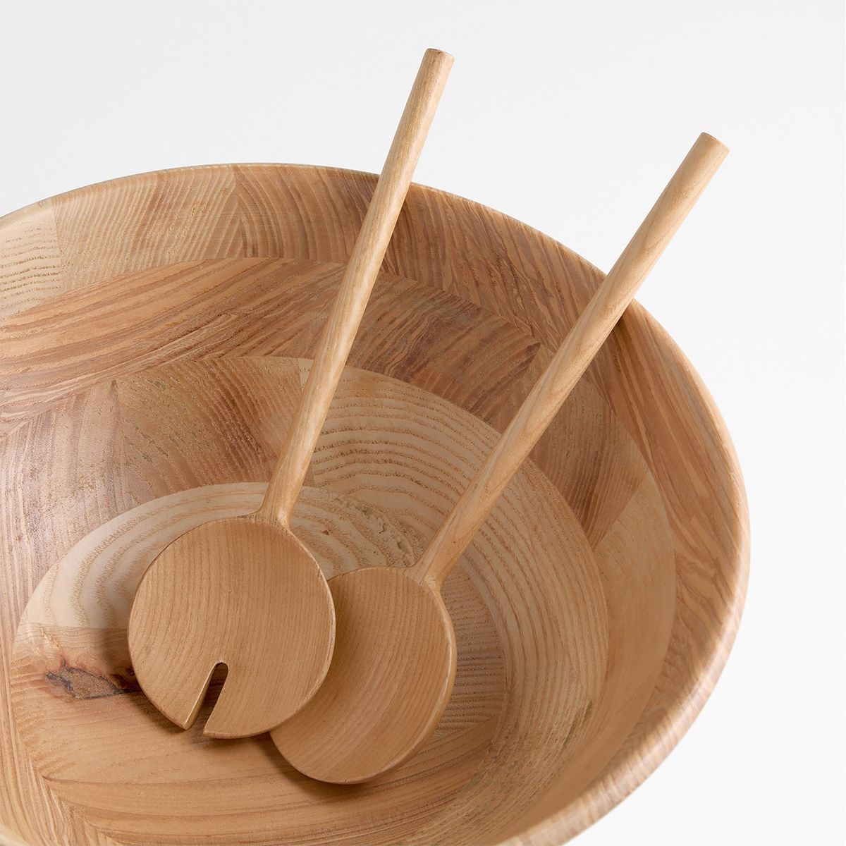 CRATE & BARREL - Set 2 Piezas Servir Ensalada Fresno Crate & Barrel