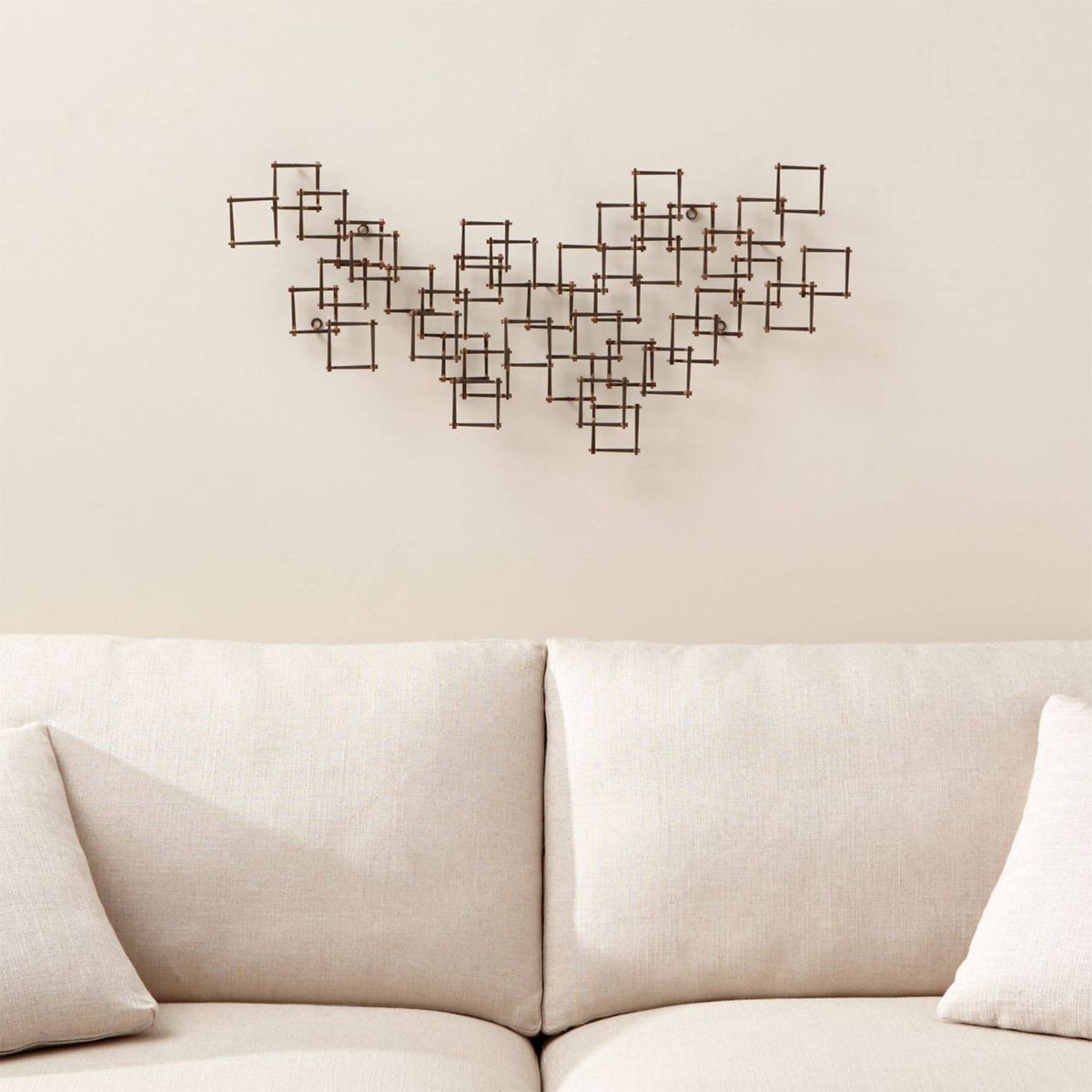 CRATE & BARREL - ADORNO DE PARED CLAVOS CUADRADOS