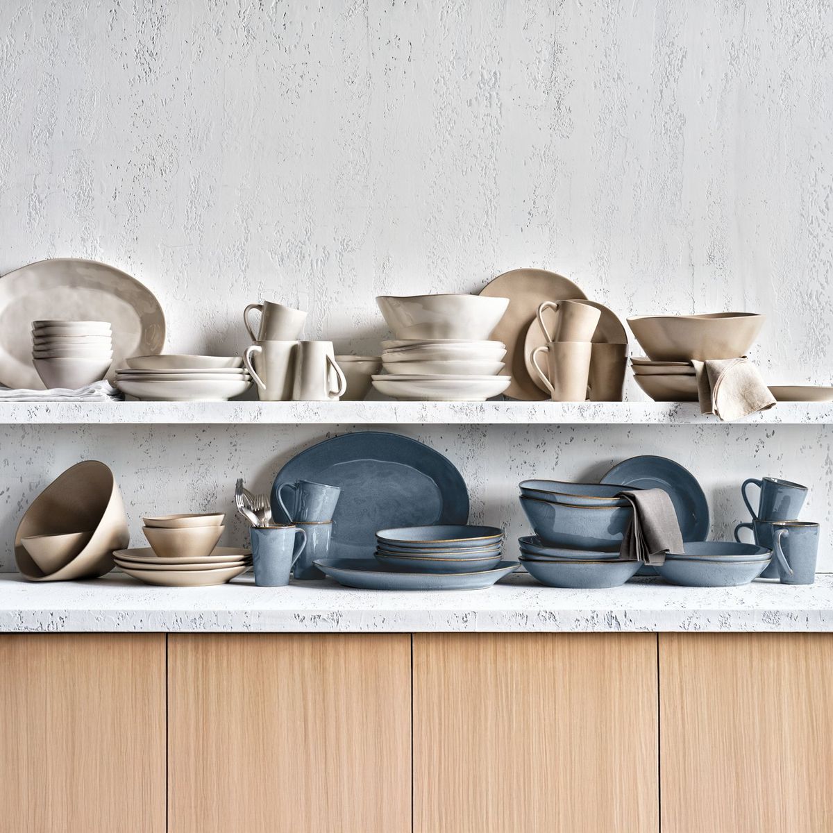 CRATE & BARREL - Fuente Para Servir Marin Arena Crate & Barrel