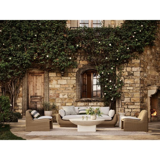 CRATE & BARREL - Sofá Exterior Ipanema Mimbre Con Co Crate & Barrel