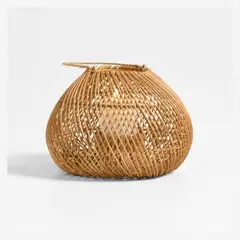 CRATE & BARREL - Farol Rota Tejido Natural S