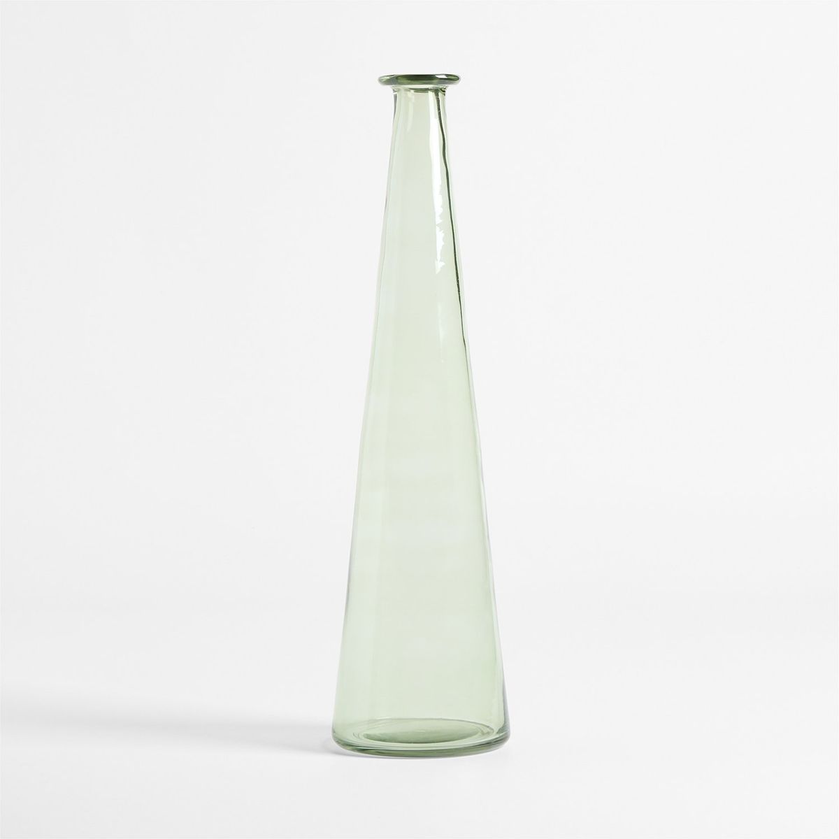 CRATE & BARREL - Jarrón Leone Verde Alto Vidrio 56Cm Crate & Barrel