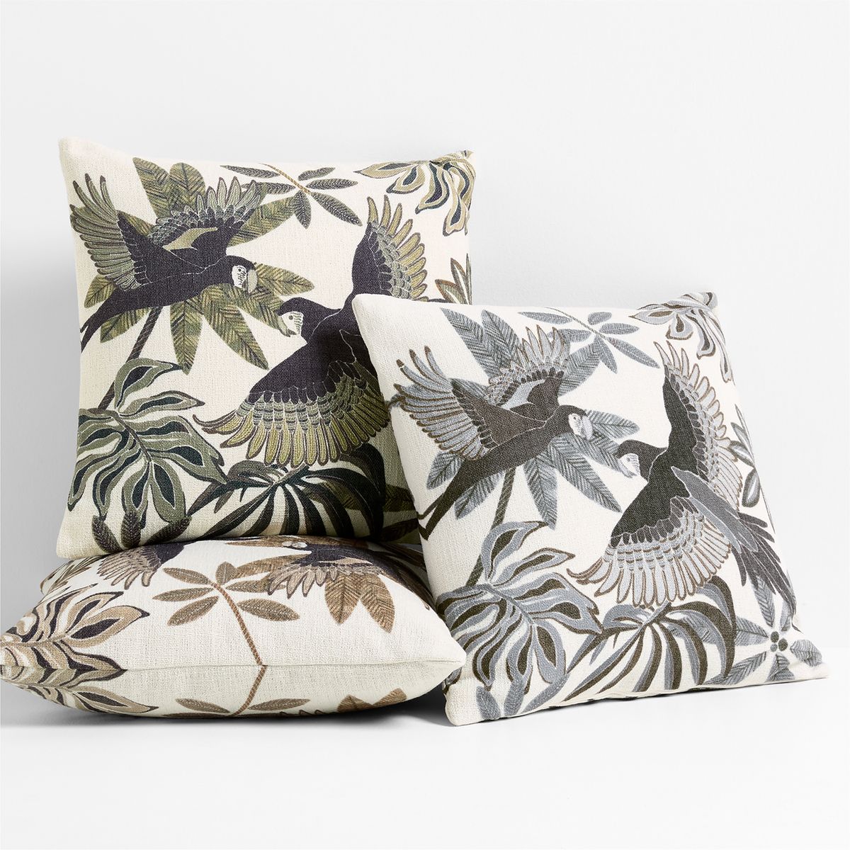 CRATE & BARREL - Cojín Exterior Parrot Blue 50X50 Cm Crate & Barrel