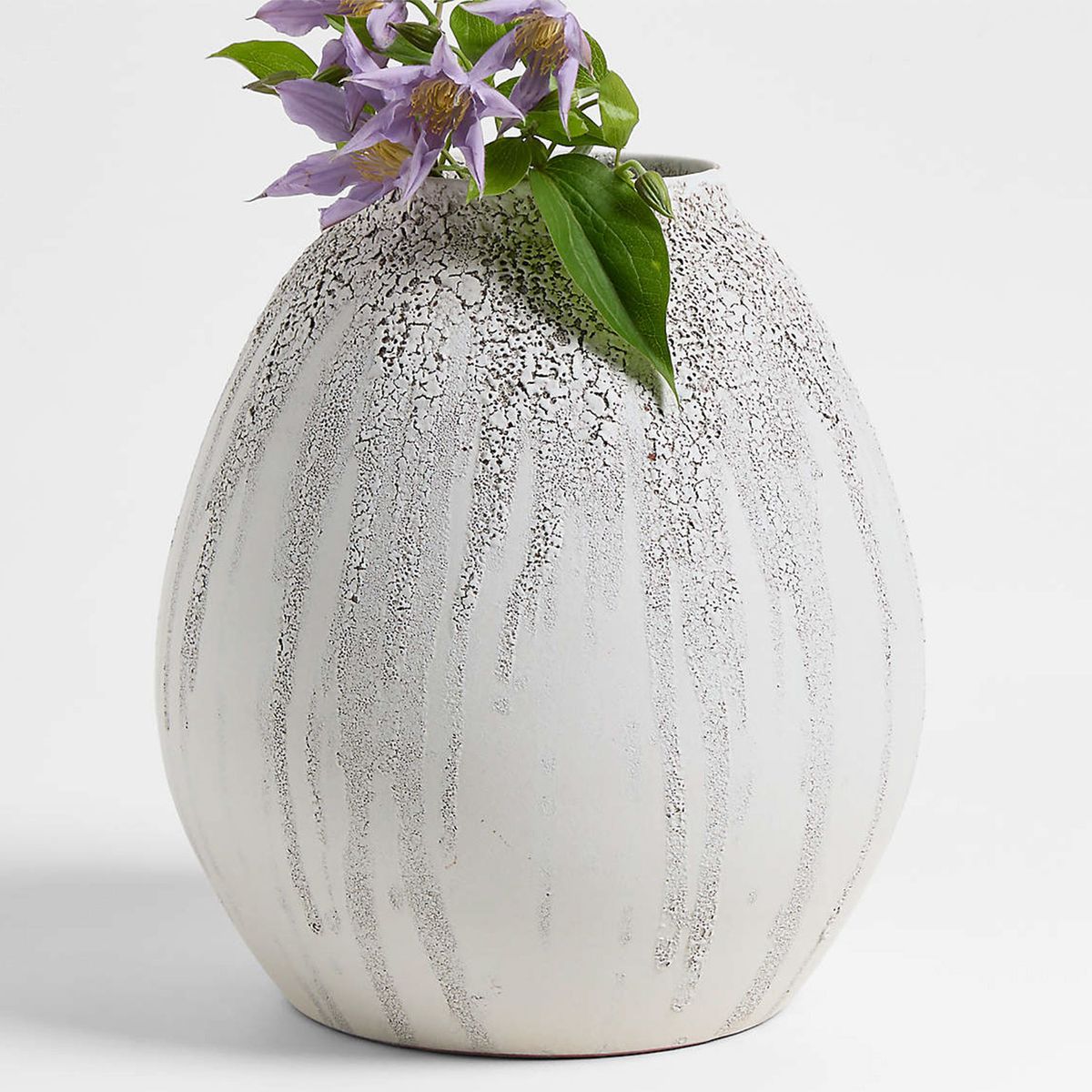 CRATE & BARREL - Jarrón Cerámica Toluca 33Cm Crate & Barrel