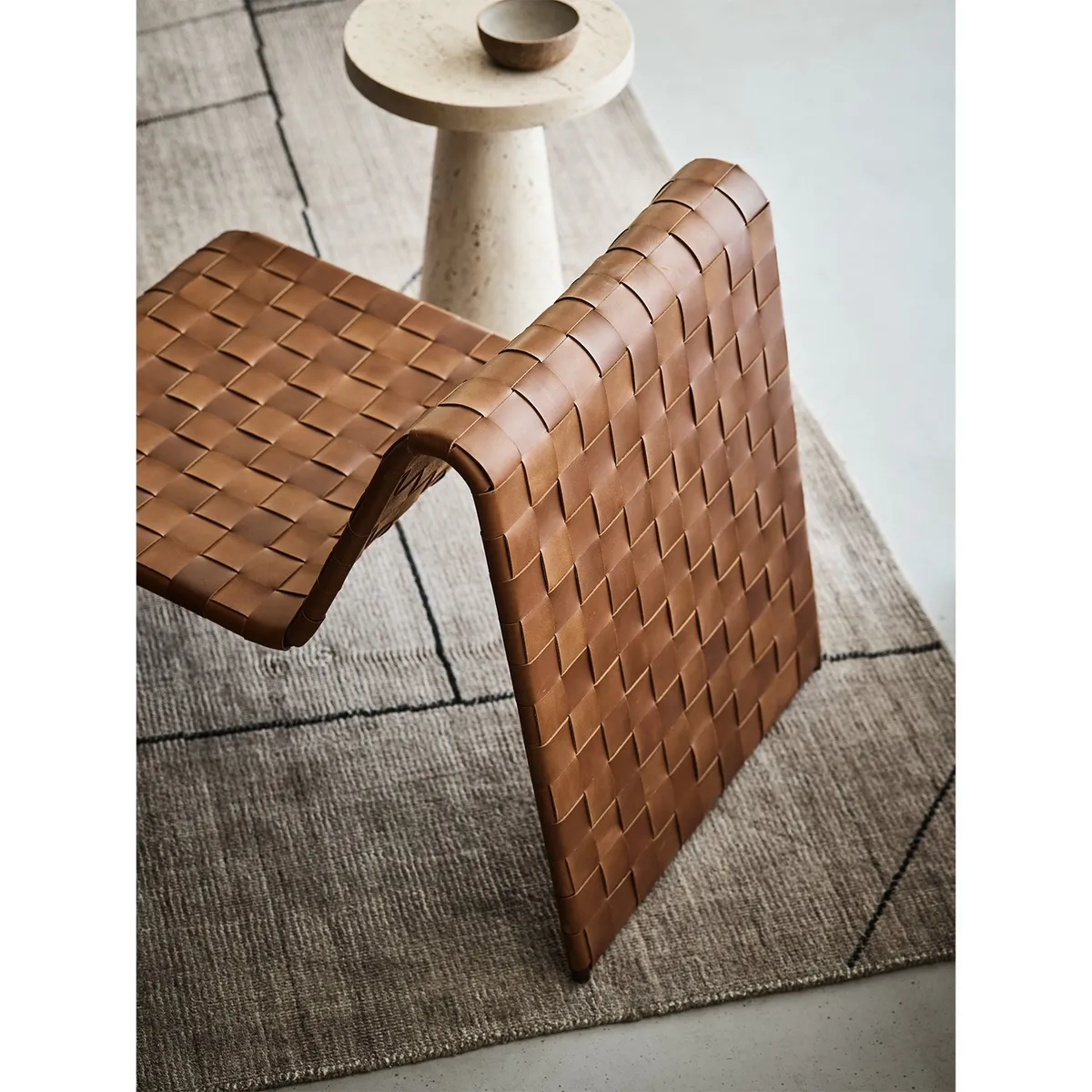 CRATE & BARREL - Sitial Saddle Cuero Crate and Barrel