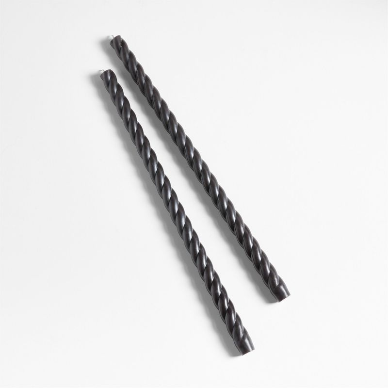 CRATE & BARREL - Set 2 Velas Taper Twist 46 Cm Crate & Barrel