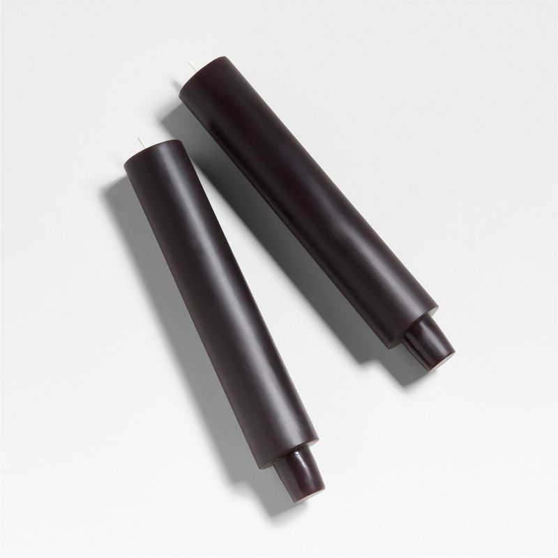 CRATE & BARREL - Set 2 Velas Taper Cylinder 22 Cm Crate & Barrel