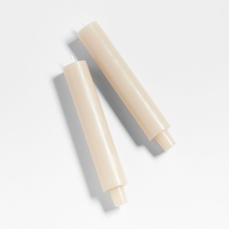 CRATE & BARREL - Set 2 Velas Taper Cylinder 22 Cm Crate & Barrel