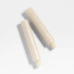 CRATE & BARREL - Set 2 Velas Taper Cylinder 22 Cm
