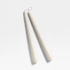CRATE & BARREL - Set 2 Velas Taper Café 30 Cm