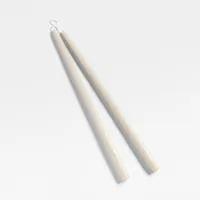 Set 2 Velas Taper Offwhite 46Cm
