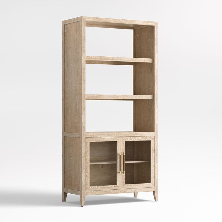 CRATE & BARREL Estantería Clairemont Madera Natur