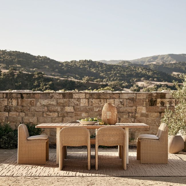 CRATE & BARREL - Silla De Comedor Ipanema Exterior Crate & Barrel