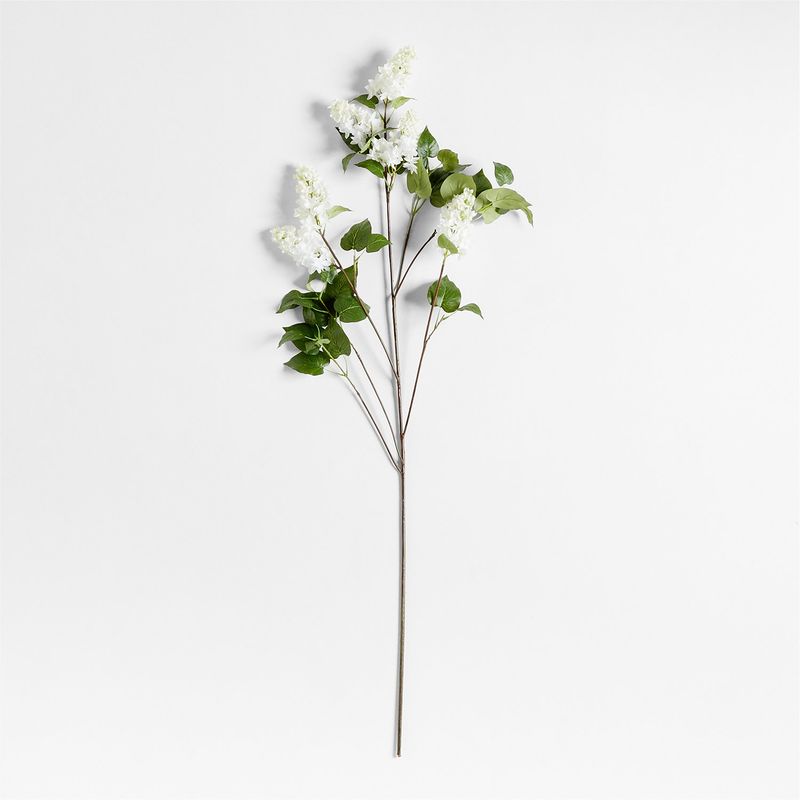 CRATE & BARREL - Rama Lila Blanca Artificial 127cm Crate & Barrel