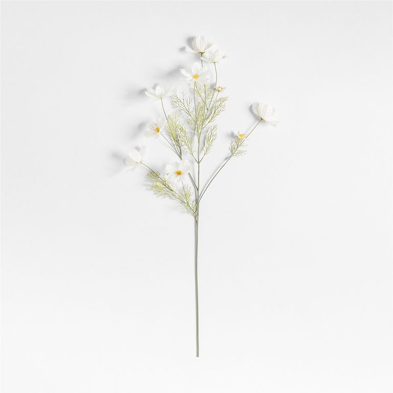 CRATE & BARREL Rama Cosmos Blanco Artificial 89 cm
