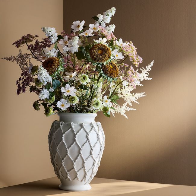 CRATE & BARREL - Rama Cosmos Blanco Artificial 89 cm Crate & Barrel