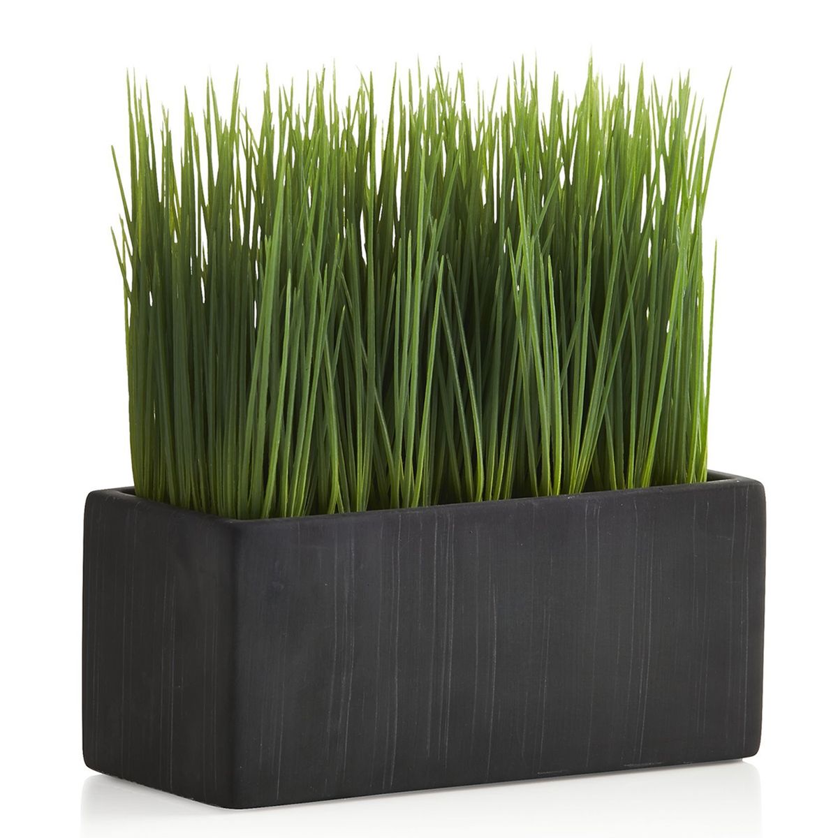 CRATE & BARREL - Maceta Grande Con Pasto Sintetico Crate & Barrel
