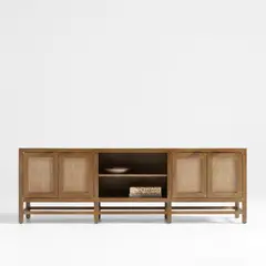 CRATE & BARREL - Rack Almacenamiento Blake Marrón
