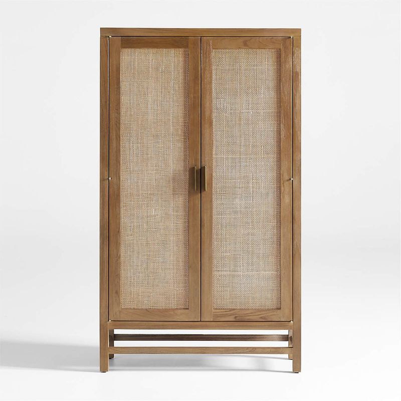 CRATE & BARREL - Vitrina Blake Marrón Crate & Barrel