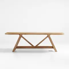 CRATE & BARREL - Mesa de Comedor Aya Madera Natural