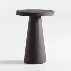 CRATE & BARREL - Mesa Lateral Willy Negro Lf