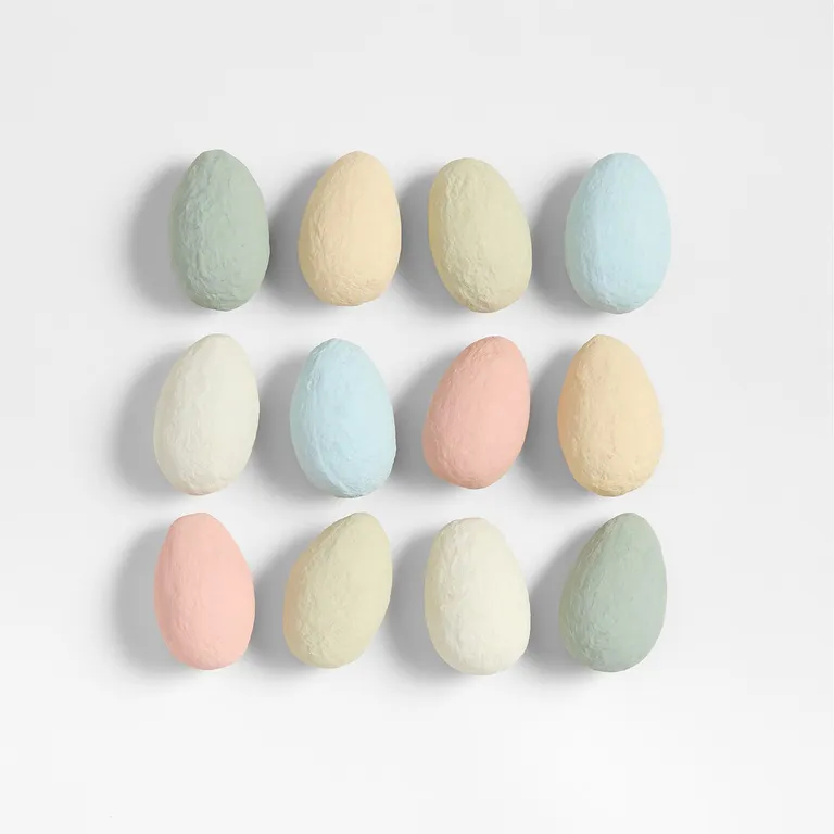 CRATE & BARREL Huevos Decorativos Papel Mache